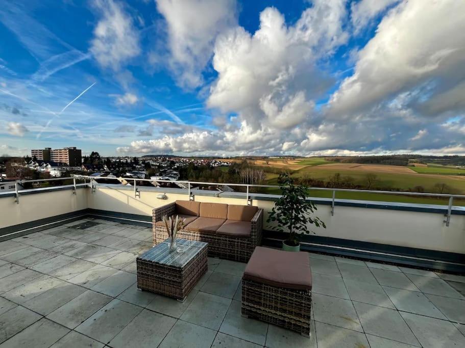 Ferienwohnung Charmante Penthouse - Nahe Badewelt - Hoffenheim Stadion Sinsheim Exterior foto